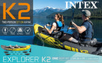 Intex Explorer K2 Kayak, 2-Person Inflatable Kayak Set