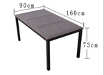 Foresta Plastic Wood Dining Table Set