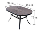 Foresta Plastic Wood Dining Table Set