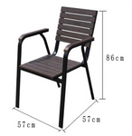 Foresta Plastic Wood Dining Table Set