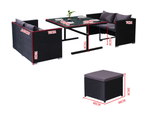 Brooklyn Dining Table Set (4+4 seaters)