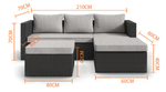 Mini L Shape Sofa Set