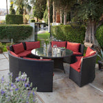 Round Sofa Dining Set (with parasol)