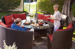 Round Sofa Dining Set (with parasol)